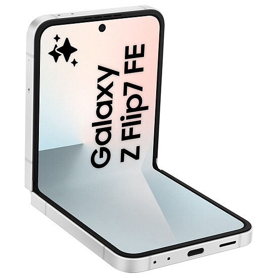 Smartphone reconditionné Samsung Galaxy Z Flip7 FE (Blanc) - 128 Go - 8 Go  · Reconditionné - Autre vue