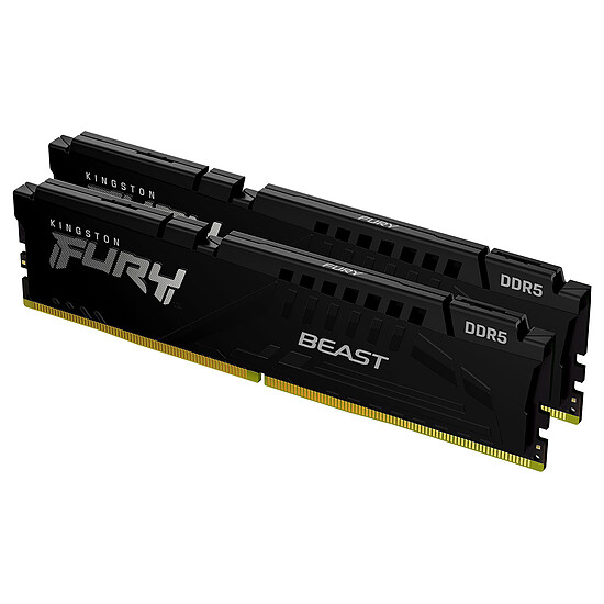 Mémoire RAM Kingston FURY Beast 2 x 32 Go (64 Go) DDR5 5600 MHz CL36 - Autre vue