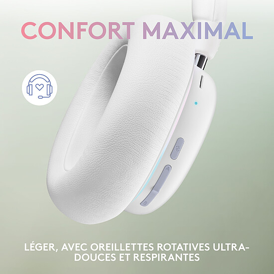 Casque micro Logitech G G735 Blanc - Autre vue