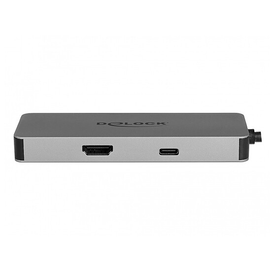 Adaptateur USB DeLock Hub USB 3.0 Type-C 3 Ports USB-A , 1 HDMI, 1 microSD, 1 SDHC/SDXC, 1 Port USB-C avec Power Delivery 87 W - Autre vue