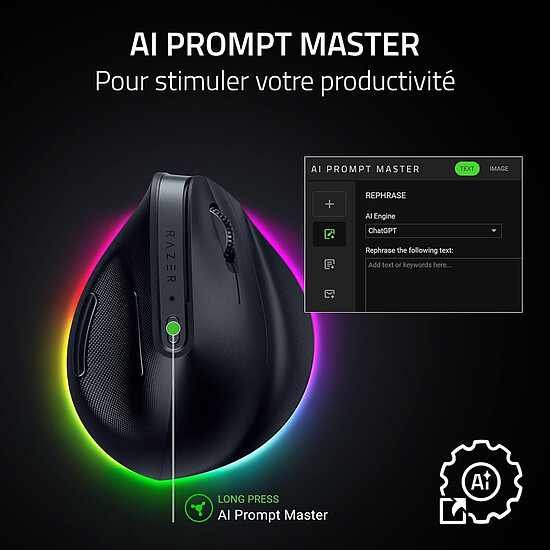 Souris PC Razer Pro Click V2 Vertical - Autre vue