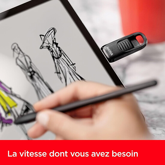 Clé USB Sandisk Ultra Slider USB Type-C 1 To - Autre vue