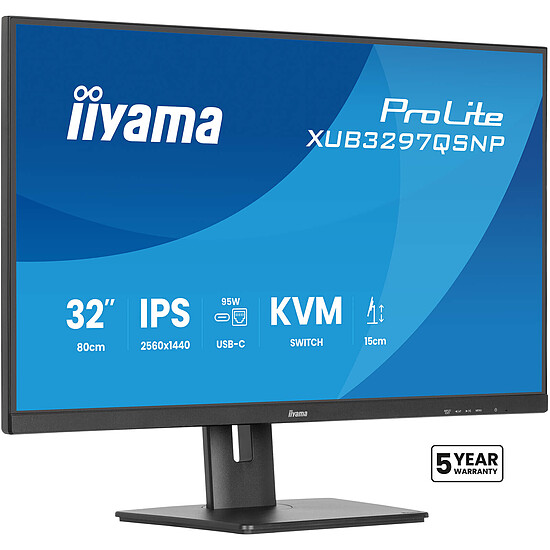 Écran PC Iiyama ProLite XUB3297QSNP-B1 - Autre vue
