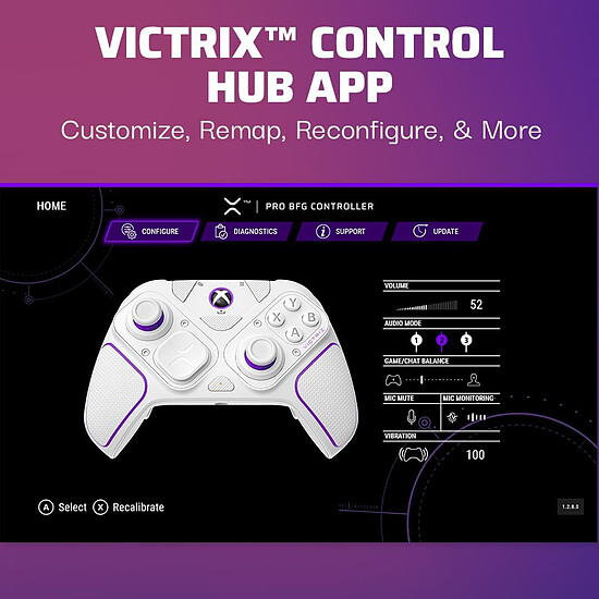 Manette de jeu PDP Victrix Pro BFG Xbox - Blanc - Autre vue
