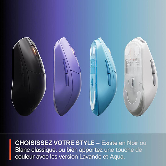 Souris PC SteelSeries Rival 3 Wireless Gen 2 - Blanc - Autre vue