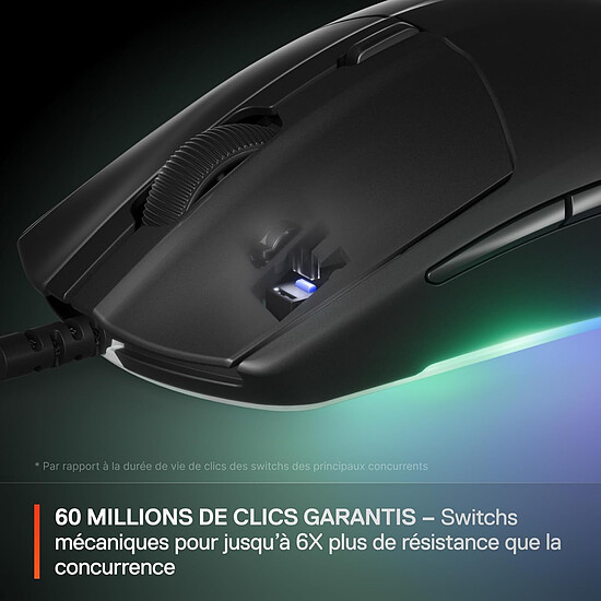 Souris PC SteelSeries Rival 3 Gen 2 - Noir - Autre vue