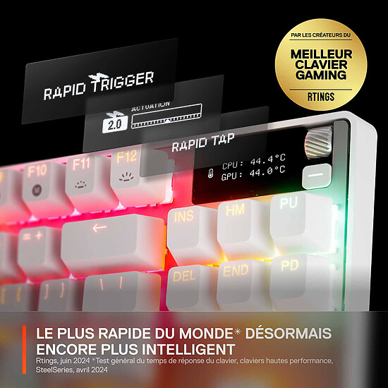 Clavier PC SteelSeries Apex Pro TKL Gen 3 - OmniPoint 3.0 - Autre vue