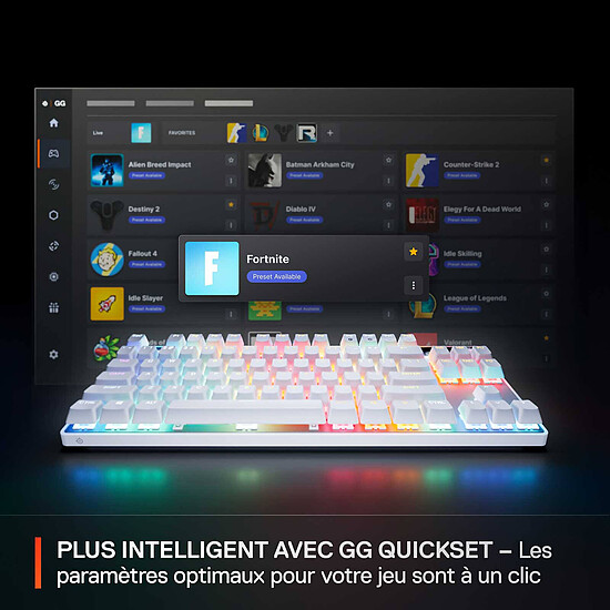 Clavier PC SteelSeries Apex Pro TKL Gen 3 - OmniPoint 3.0 - Autre vue