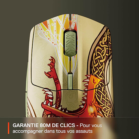 Souris PC SteelSeries Wireless Gaming Mouse CS2 Dragon Lore - Autre vue