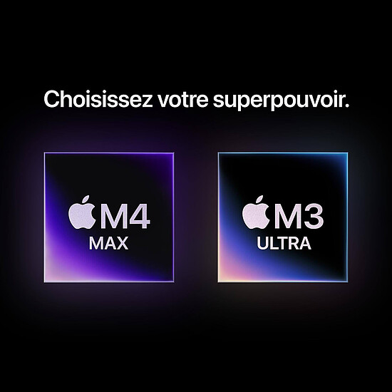 Mac et iMac Apple Mac Studio M3 Ultra SSD 2 To / Ram 256 Go - GPU 80 coeurs (MU973FN/A-CPU32-GPU80-256GB-2TB) - Autre vue