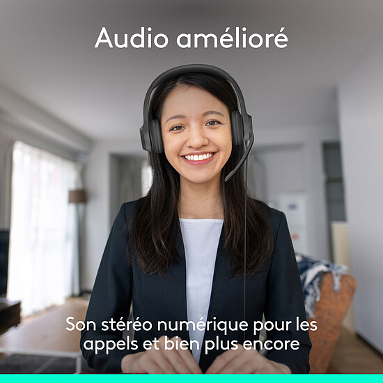 Casque micro Logitech USB Headset H390 USB-C - Autre vue