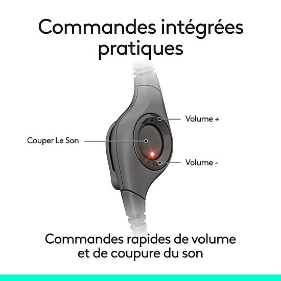 Casque micro Logitech USB Headset H390 USB-C - Autre vue