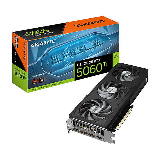 Carte graphique Gigabyte GeForce RTX 5060 Ti EAGLE MAX OC 16G - Autre vue