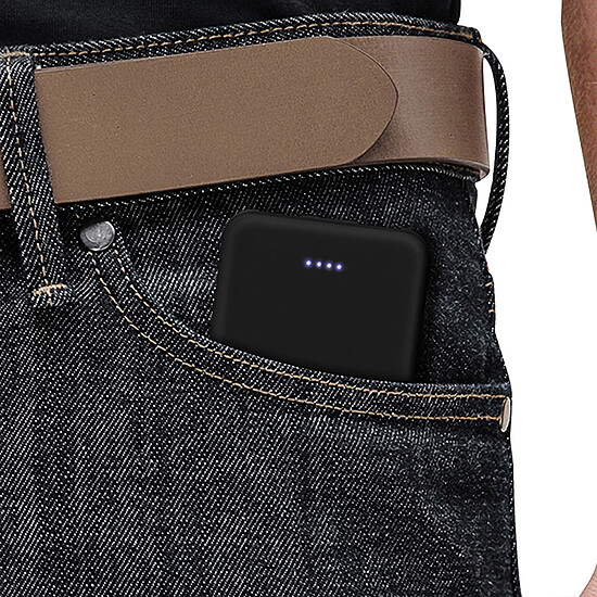 Batterie et powerbank Akashi Batterie de Secours Ultra Compacte 5 000 mAh (Noir) - Autre vue