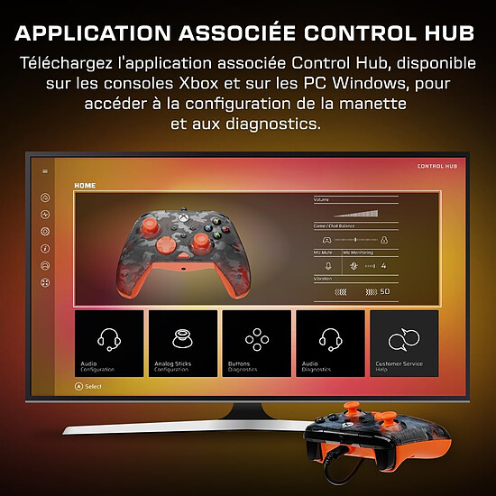Manette de jeu Turtle Beach Rematch Core - Camo/Orange - Autre vue