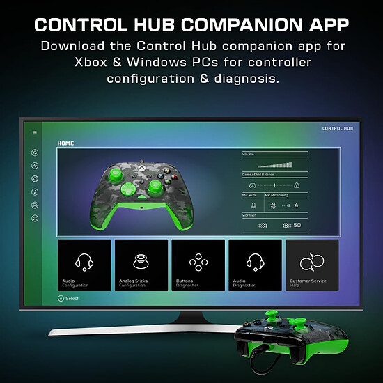 Manette de jeu Turtle Beach Rematch Core - Camo/Vert - Autre vue