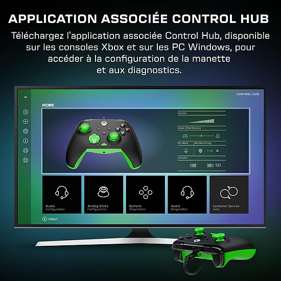 Manette de jeu Turtle Beach Rematch Core - Noir/Vert - Autre vue