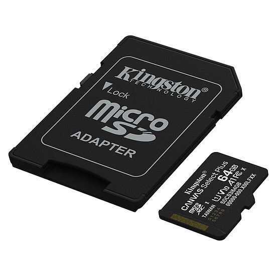 Carte micro SD Kingston Canvas Select Plus SDCS3/64GB - Autre vue