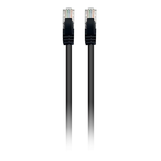 Câble RJ45 Textorm Câble RJ45 CAT 6 F/UTP - mâle/mâle - 0.5 m - Noir - Autre vue