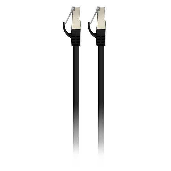 Câble RJ45 Textorm Câble RJ45 CAT 6 F/UTP - mâle/mâle - 0.5 m - Noir - Autre vue