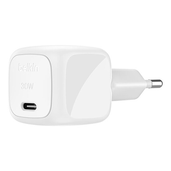 Chargeur Belkin Chargeur secteur USB-C compact 30 W - Blanc - Autre vue