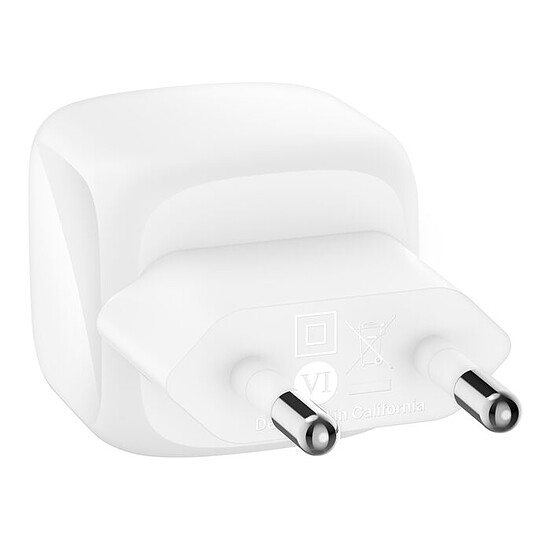 Chargeur Belkin Chargeur secteur USB-C compact 30 W - Blanc - Autre vue