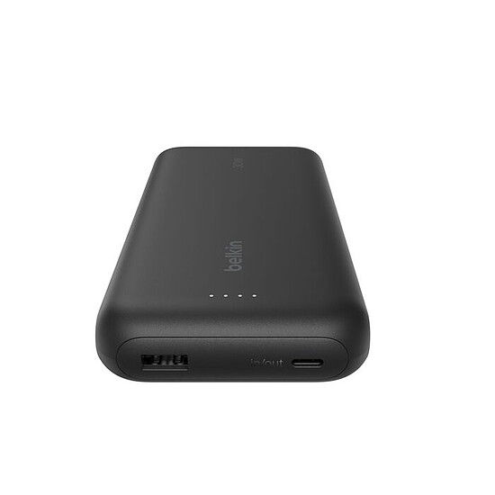 Batterie et powerbank Belkin Batterie externe 20K 30W avec câble USB-C intégré - Noir - Autre vue