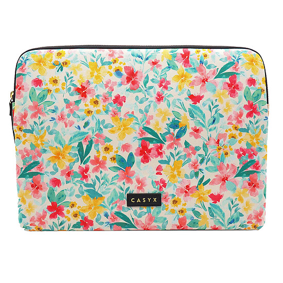 Sac, sacoche et housse Casyx Pochettes Ordinateur 13" - Aquarelle Florale Claire