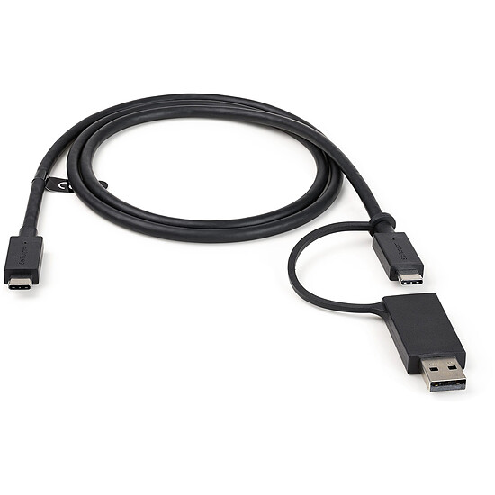 Câble USB StarTech.com USB-C avec adaptateur USB-A - M/M - 1 m - Noir - Autre vue