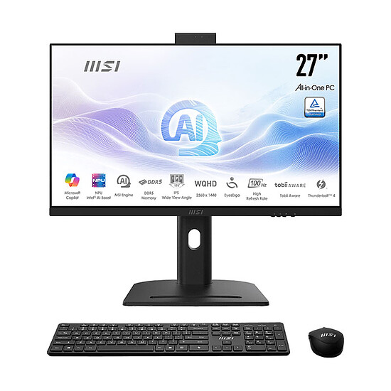PC de bureau MSI Modern AM273QP AI 1UM-233FR - Windows 11 Pro 