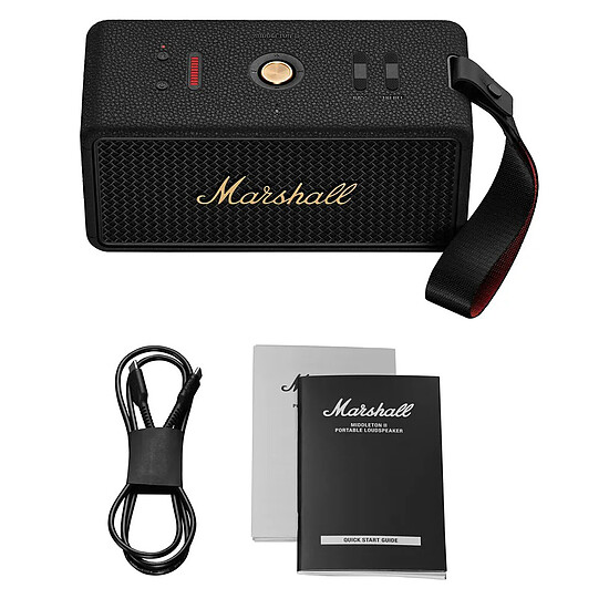 Enceinte sans fil Marshall Middleton II Noir/Cuivre - Enceinte portable  - Autre vue