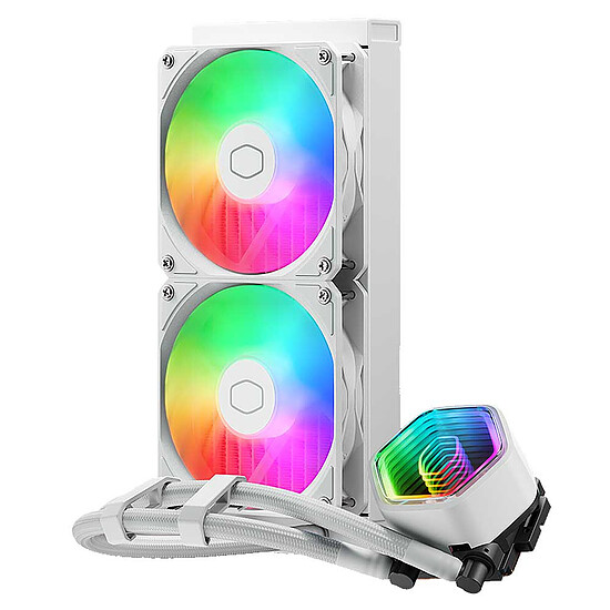 Watercooling AIO Cooler Master MasterLiquid 240 Core II ARGB Blanc