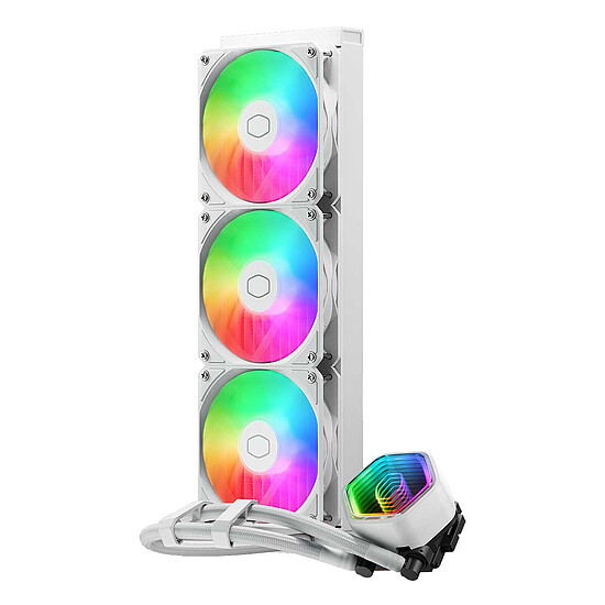 Watercooling AIO Cooler Master MasterLiquid 360 Core II ARGB Blanc