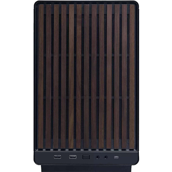 Boîtier PC Lian Li A3-mATX Glass (Noir/Bois Foncé) - Autre vue