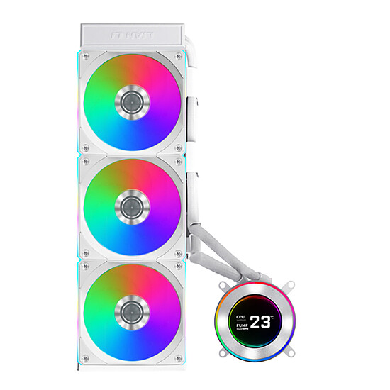 Watercooling AIO Lian Li Hydroshift II LCD-C 360CL (Blanc) - Autre vue