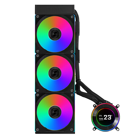 Watercooling AIO Lian Li Hydroshift II LCD-C 360CL (Noir) - Autre vue