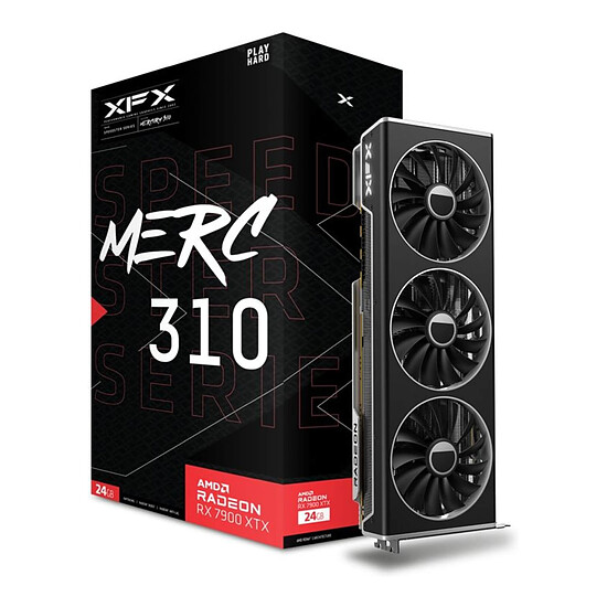 Carte graphique XFX Speedster Merc 310 AMD Radeon RX 7900 XTX 24GB - Black Edition