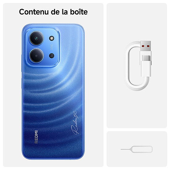 Smartphone reconditionné Xiaomi Redmi 15C Bleu - 128 Go - 4 Go  · Reconditionné - Autre vue