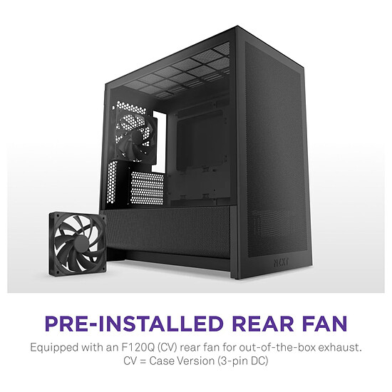 Boîtier PC NZXT H3 Flow Noir - 2025 - Autre vue