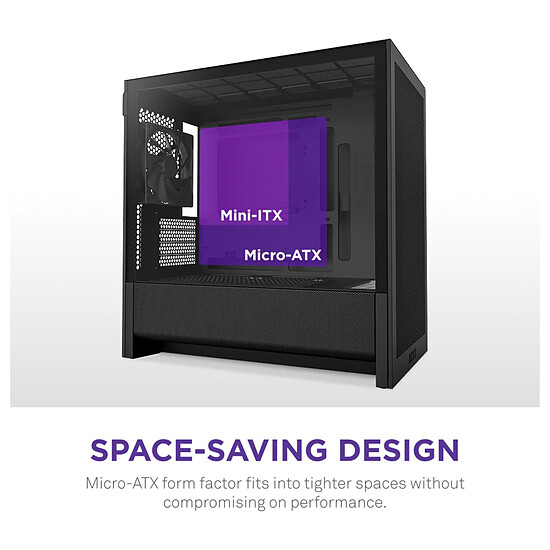 Boîtier PC NZXT H3 Flow Noir - 2025 - Autre vue