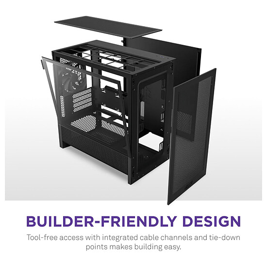 Boîtier PC NZXT H3 Flow Noir - 2025 - Autre vue