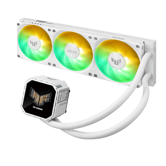 Watercooling AIO ASUS TUF Gaming LC III 360 ARGB LCD - Blanc - Autre vue