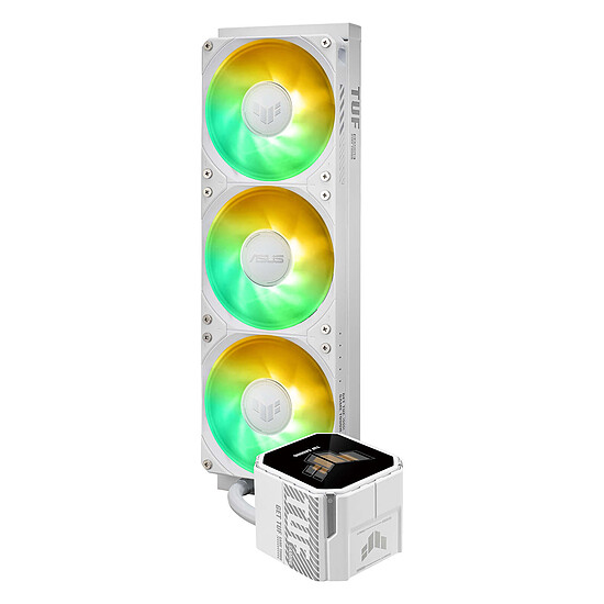 Watercooling AIO ASUS TUF Gaming LC III 360 ARGB LCD - Blanc - Autre vue