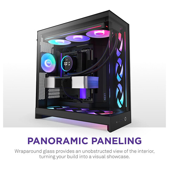 Boîtier PC NZXT H9 Flow RGB+ Noir - 2025 - Autre vue