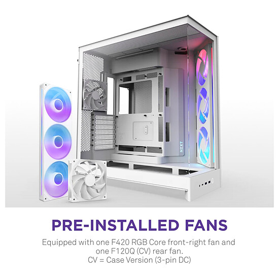 Boîtier PC NZXT H9 Flow RGB Blanc - 2025 - Autre vue