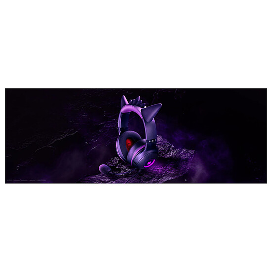 Casque micro Razer Kraken Kitty v2 - Pokemon Gengar Edition - Autre vue