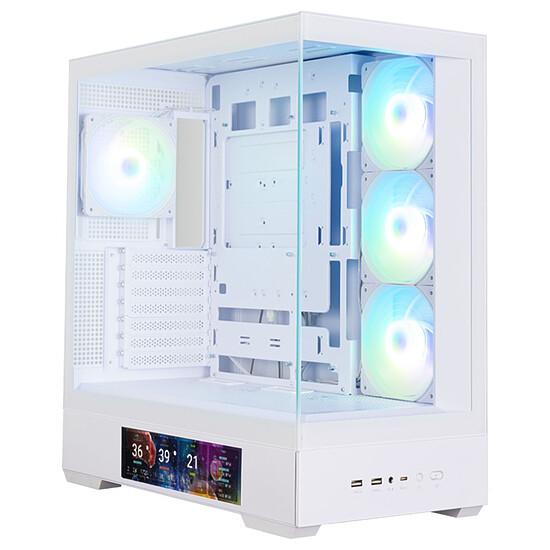 Boîtier PC Zalman P40 DS - Blanc - Autre vue