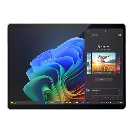PC portable Microsoft Surface Pro, Copilot+ PC, 13", OLED for Business, Platine - EP2-20248 - Autre vue