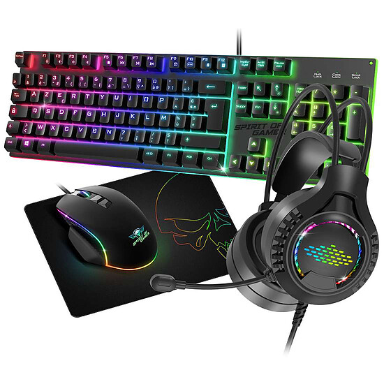 Clavier souris gamer Spirit of Gamer Ultimate 100 - Pack Gaming 4-en-1 - Autre vue