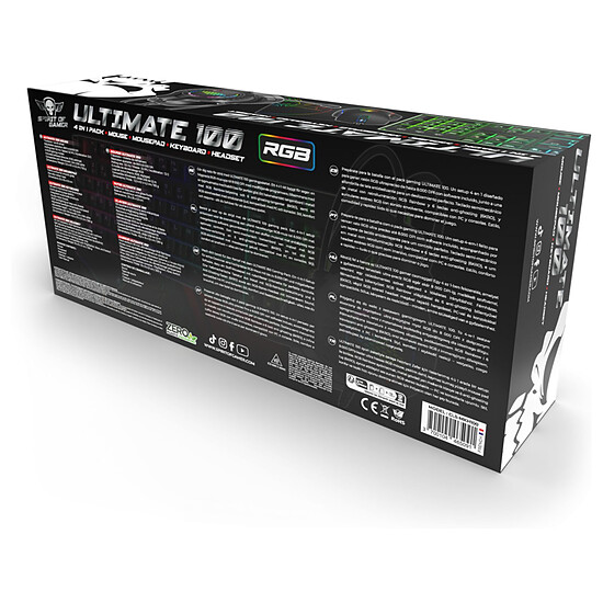 Clavier souris gamer Spirit of Gamer Ultimate 100 - Pack Gaming 4-en-1 - Autre vue